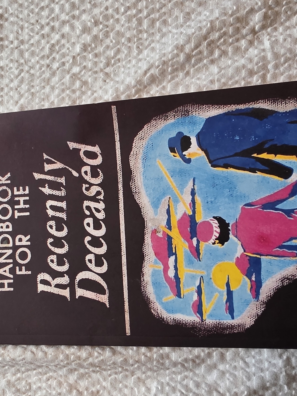 Handbook for the Recently Deceased Decorative Notebook — Black, Blue, Pink
